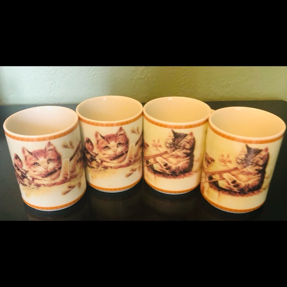 Four Coffee/Tea Mug/Cups 8 Oz. - Picture 2 of 9